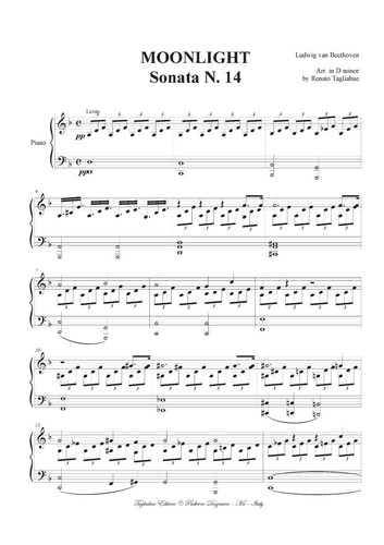Beethoven moonlight for - -,
