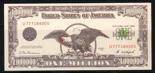 Banconota usa fantasy un - banconota,