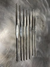 Set n. 7 aghi ferri per uncinetto in acciaio inox