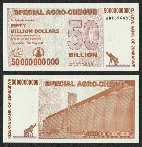 Zimbabwe banconota 50 - banconota, da