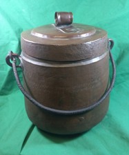 Antico paiolo o pentola in rame primi del 900