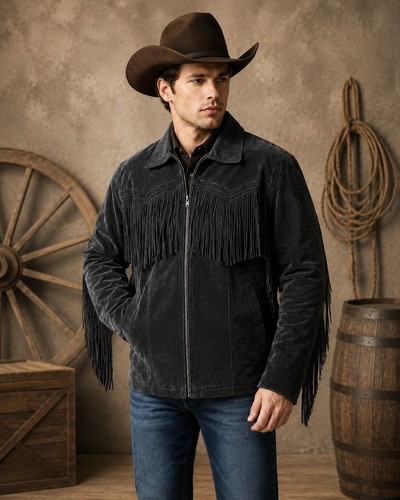 Giacca uomo western casual