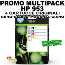 HP 953 ORIGINALE PROMO MULTIPACK 4 CARTUCCE (NERO CIANO GIALLO MAGENTA)