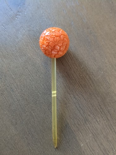 Spilla capelli corallo
