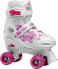 Quaddy 3.0 Girl - Pattini a Rotelle Quad Bambina Regolabili 4 Misure Con Scafo i