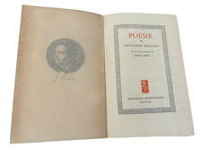 Giovanni Pascoli Poesie Mondadori 1948 IV Edizione Vintage Copertina Rigida