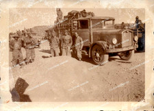 ANNI '20 - FOTO MILITARI REGIO ESERCITO CON GROSSO AUTOMEZZO MILITARE
