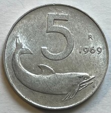 Italy lire 1969 dolphin - 1969,