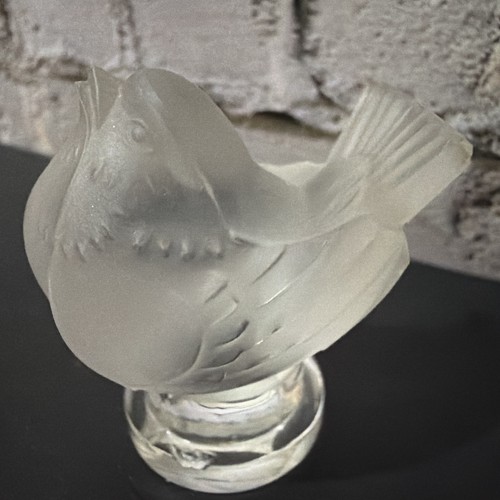 Lalique crystal bird figurine - lalique,