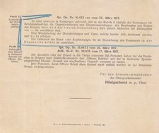 1-59) WW1, 1917, AUSTRIAN