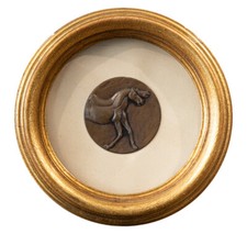 CASSINARI BRUNO (1912 - 1992) Quadro Cavalli Opera Bassorilievo metallo a bronzo