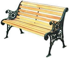 9694030 Panchina, Ghisa/Legno