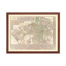 Vecchia mappa di Los Angeles