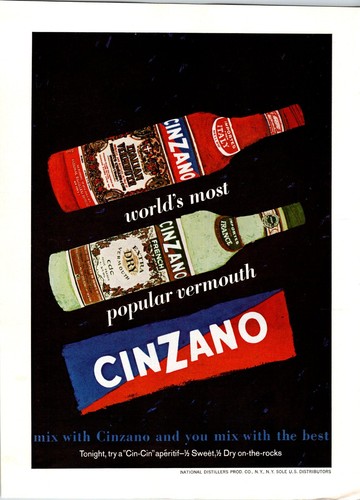 1961 cinzano print - cinzano,