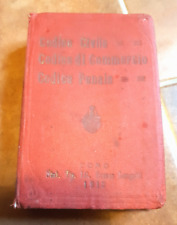 CODICE CIVILE / PENALE / COMMERCIO (ED. ROMEO LONGATTI COMO 1912)