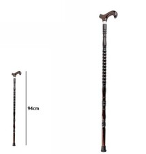 Bastone Da Passeggio Per Anziani Disabili Legno Lunghezza 94cm 67552 dfh