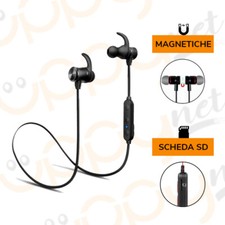 Auricolari bluetooth cuffie wireless sport 4.2  microfono senza fili scheda SD