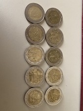 MONETE da due 2 euro Rare 8 pezzi