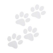 White dog leg reflective