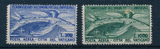 1949 VATICANO UPU POSTA AEREA  LIRE 300 + LIRE 1000 2  FRANCOBOLLI MLH   F/3178