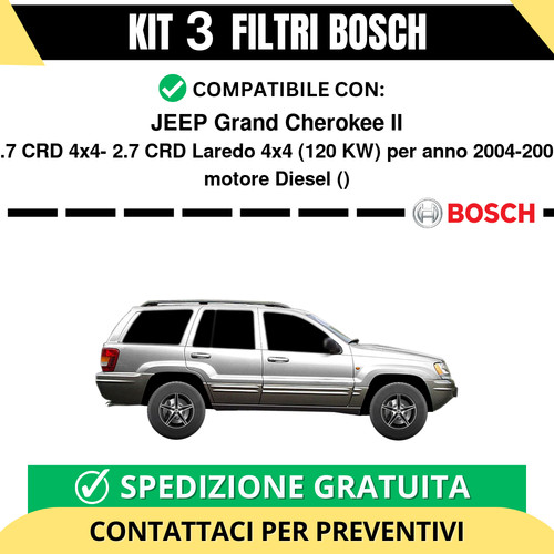 Kit bosch filtri tagliando - kit,