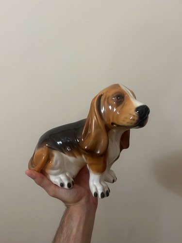 Statuetta cane basset hound - basset,