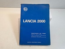 Manuale officina Lancia 2000