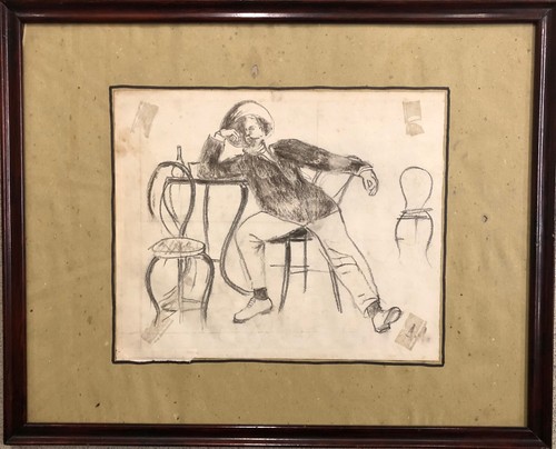Vecchio disegno crboncino - disegno,