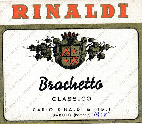 1958 vino brachetto carlo - 1958,