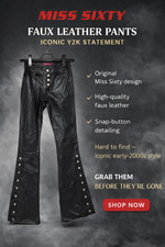 Pantalone ecopelle miss - ecopelle, sixty