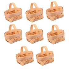  8 Pcs Mini Cestini Di Vimini