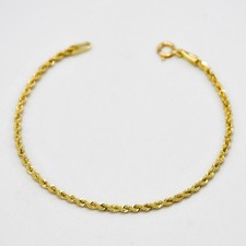 Bracciale in oro giallo 18 kt a cordoncino ritorto E.2720