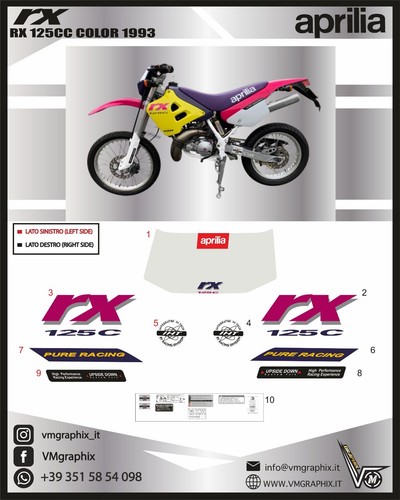Aprilia 125 1993 - 125, color