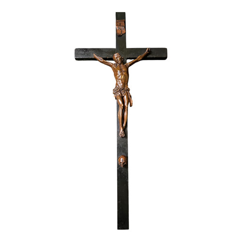 Antico crocifisso legno - crocifisso,