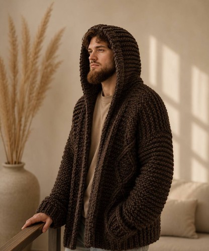 Cardigan uomo maglia - , grossa