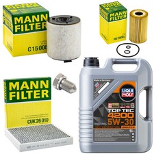 Kit olio 5L ispezione aria-interno filtro olio vite olio per Audi Seat Skoda VW