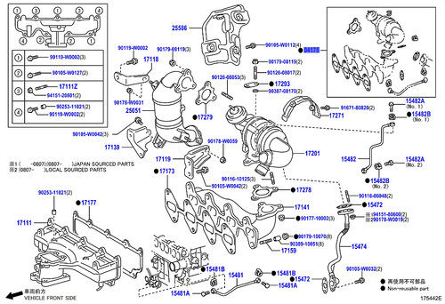 Toyota kit guarnizioni turbo - kit,