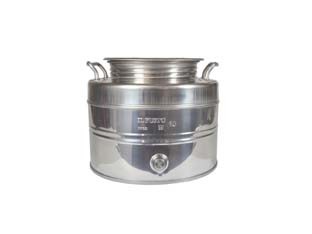 Fusto inox per olio graffato - fusto,