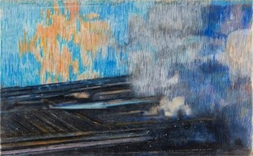 Piero guccione tramonto 1969 - piero,