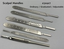 1x Manico bisturi Acciaio Inox