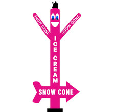 Ballerina ad aria cono gelato