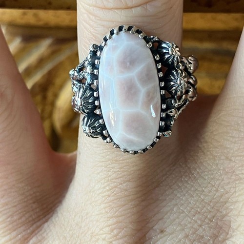 Anello natrolite argento - natrolite,