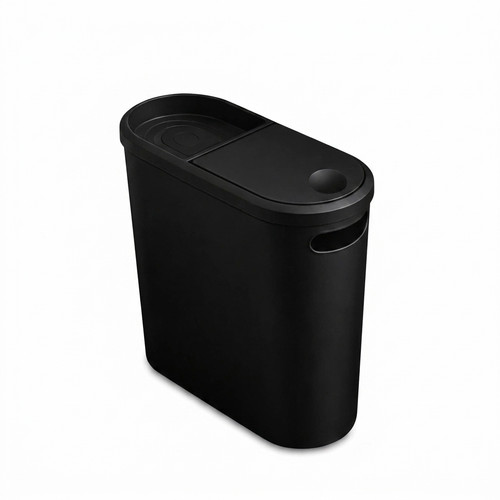 Pattumiera bagno slim - 10l, nera