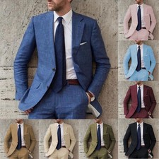 Abito uomo lino 2 pezzi estivo