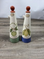Wedgwood Sarah's Garden 1997 Set di Cruets per olio e aceto alti 8" 