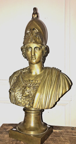Busto bronzo athena antica - in, athena?