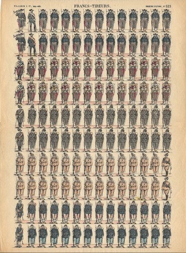Stampa antica soldatini - antica,