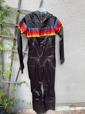 AVIATOR NATION TUTA DONNA 5 RIGHE RASO POLVERE colore NERO taglia xxs