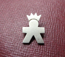 CIONDOLO IN ARGENTO 925 - OMINO CON CORONA -