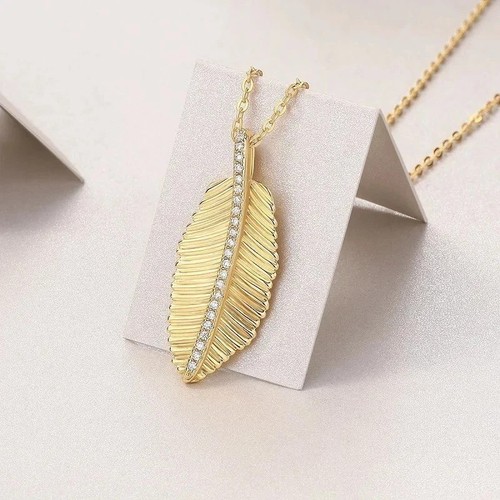Ciondolo charm foglia diamante - ciondolo,
